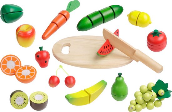 howa Speelgoed Snijset "Fruit en Groenten" 16 stuks 4867 | bol.com