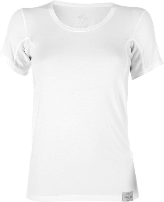 RJ Bodywear - The Good Life Sweatproof Ronde Hals T-Shirt Wit (Oksel) - S