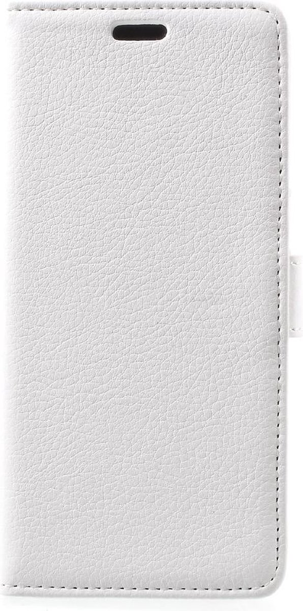 Litchi Textuur Wallet Leren Telefoon Hoesje Samsung Galaxy S8 - Wit