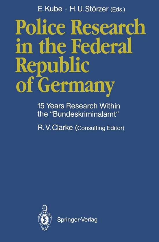 Law and Criminology (R0) - Police Research in the Federal Re ... - cover