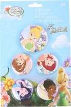 Disney Tinkerbell Buttons 5 Stuks - Schattige Badges Feeën / Fee