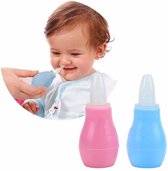 Aspirateur nasal - Aspirateur nasal pour bébé - Nettoyant pour le nez pour bébé - Nettoyant pour le nez - Pompe nasale - Rose