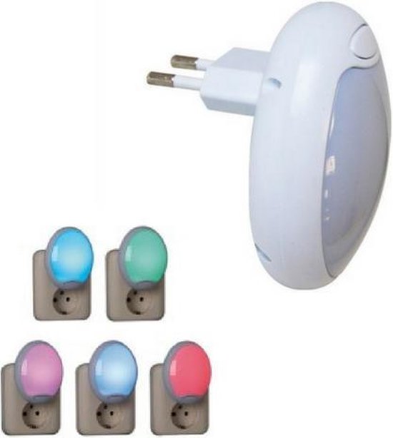 Nachtlampje LED Gekleurd | Nachtlamp stopcontact | Nachtlamp voor volwassenen... |