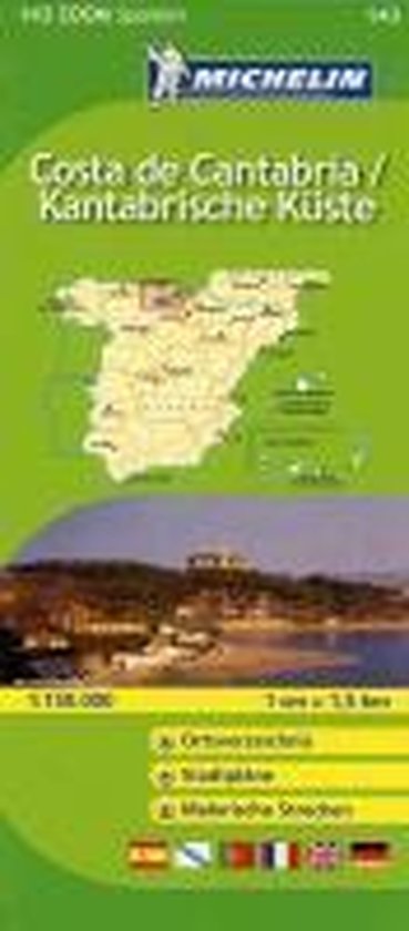 Michelin Zoomkarte Costa de Cantabria / Kantabrische Küste  ... - cover