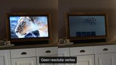 SpiegelTV LED 65 inch met steigerhout rand