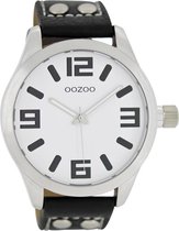OOZOO Timepieces Polshorloge - C1053 - Zwart/Wit - 46 mm