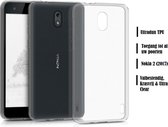 DrPhone Nokia 2 (2017) TPU Hoesje - Transparant Ultra Dun Premium Soft-Gel Case   Transparant