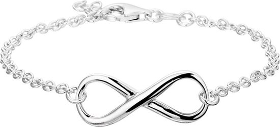 koel Verbetering Mis The Fashion Jewelry Collection - Armband - Infinity 2,5 mm 17 + 2 cm -  Zilver Gerhodineerd | bol.com
