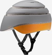 Closca Loop Grijs/Mustard L (60-63cm) - Opvouwbare Design helm EN1078/CSPC certificaat - Fiets - skating - skateboard - Elektrische step