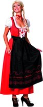 Lange Dirndlrood/zwart | Oktoberfest kleding dames Maat 46