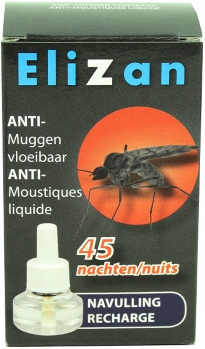 Elizan ANTI-Muggen vloeibaar 45 nachten Navulling 3 Stuks | bol