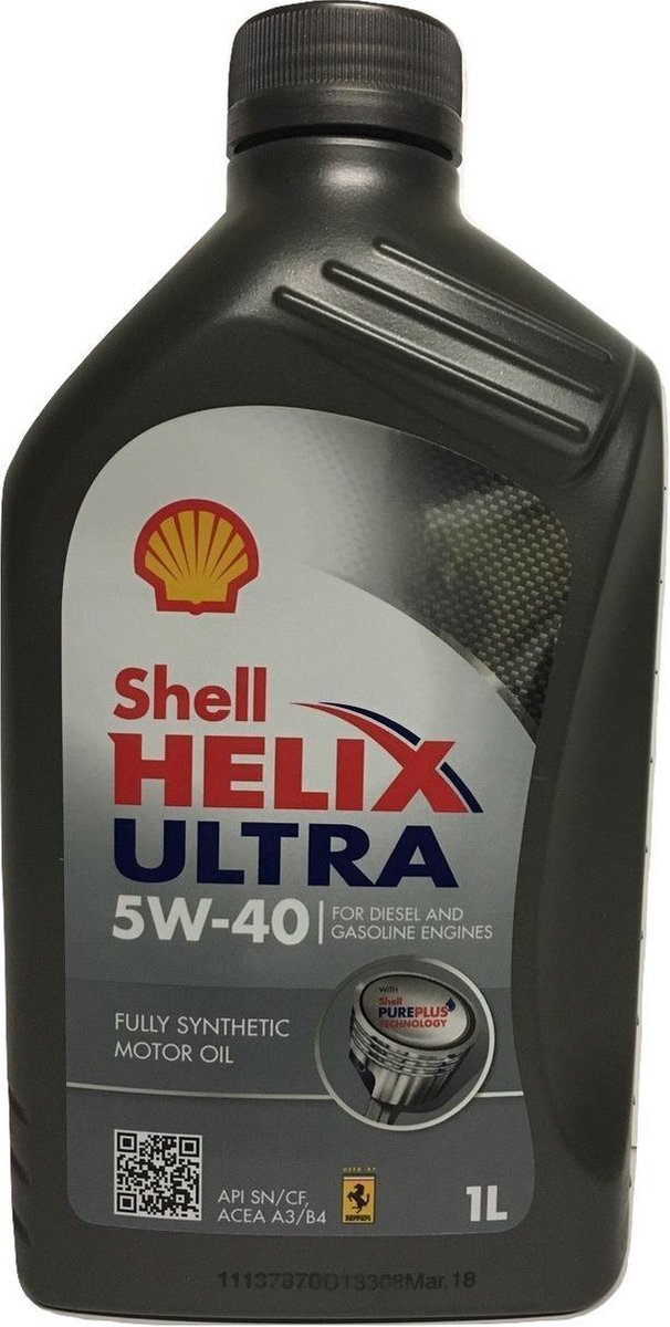 Shell Helix Ultra 5W-40 motorolie 1L