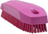 Vikan 64401 Nagelborstel Roze - Harde haren voor dieptereiniging van nagels, bekleding, tapijten