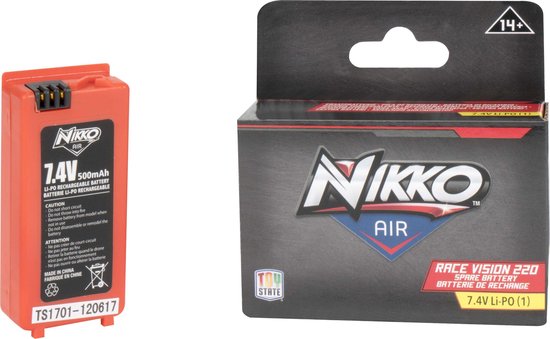 Nikko Air Racers 220 - Batterie de secours (7.4V Li-PO) | bol
