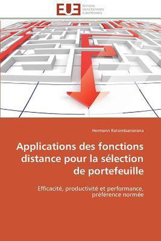 Applications des fonctions distance pour la sélection de portefeuille ...