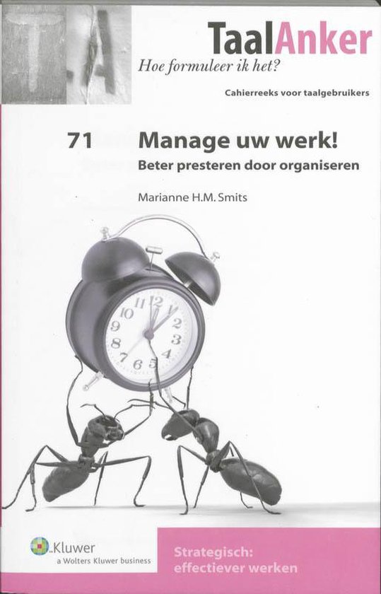 Cover van het boek 'Manage uw werk / druk 1' van Marianne Smits
