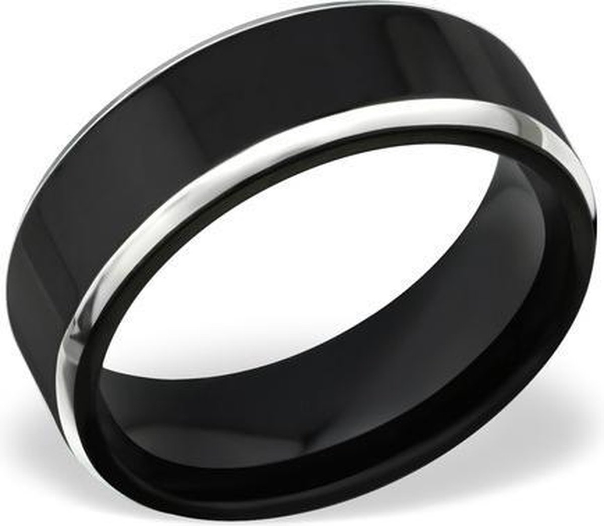 Amanto Ring Ayaz - 316L Staal - 8mm - Maat 57-18.2mm
