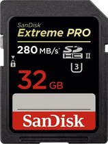 Sandisk Extreme PRO UHS-II SD kaart 32 GB
