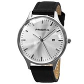 Prisma Herenhorloge P.1626.129F Lederen band Zilver