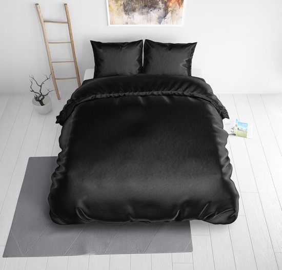 Sleeptime Beauty Skin Care Dekbedovertrek - Tweepersoons- 200x200/220 + 2 kussenslopen 60x70 - Zwart van Merkloos — afbeelding 3