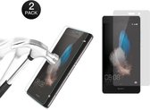 2 stuks /2 pack Tempered Glass/Screenprotector voor geschikt voor Huawei P8 Lite 2017