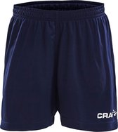 Craft Squad Short Solid Junior Sportbroek - Maat 146  - Unisex - blauw/wit Maat 146/152
