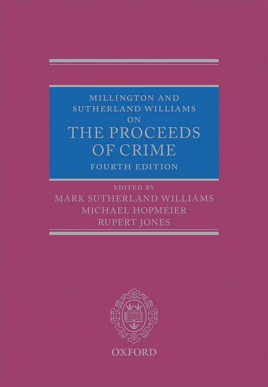 Millington and Sutherland Williams on The Proceeds of Crime - cover