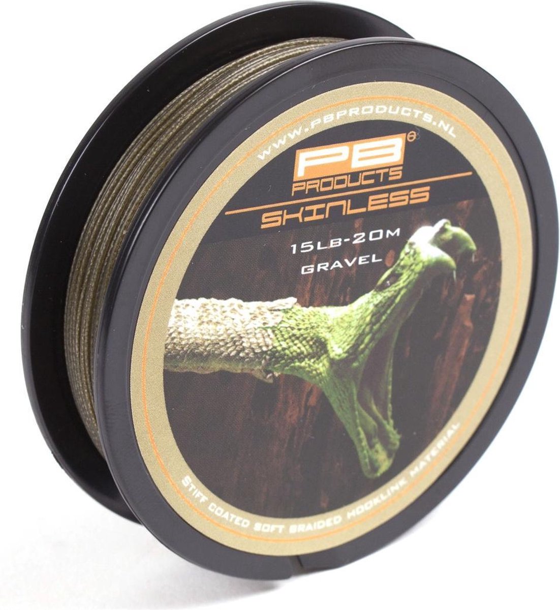 PB Products - Skinless - Gecoat Onderlijn Materiaal - 20 meter - Gravel (15 lb)