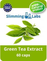 SlimmingLabs Green Tea Extract - 60 Capsules - Voedingssupplement