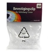 Clip voor lichtslang 13mm - set 24 stuks