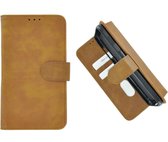 Pearlycase Hoes Wallet Book Case Bruin Geschikt voor Samsung Galaxy A10e