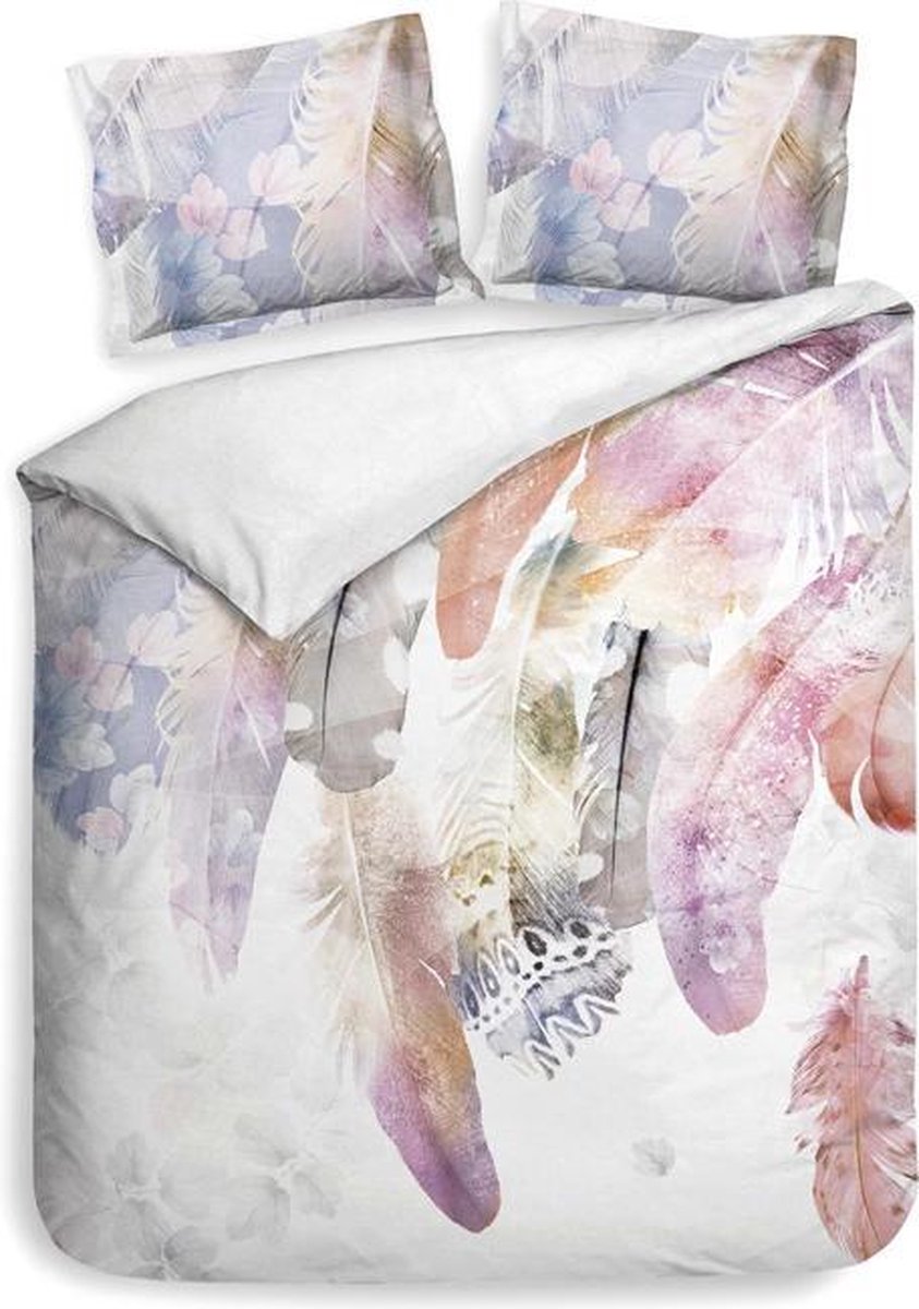 Heckett & Lane Elaina Dekbedovertrek - Tweepersoons - 200x200/220 cm - Blushing Pink