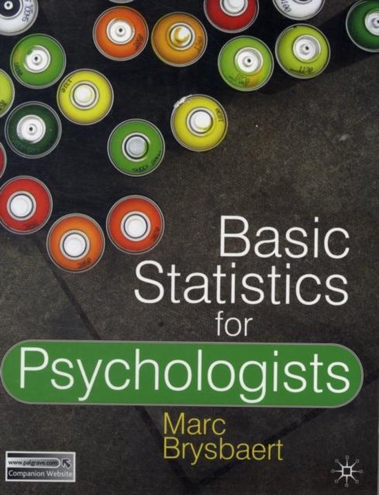 Basic Statistics for Psychologists - cover