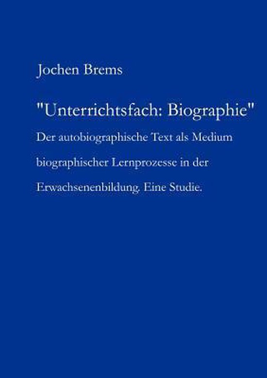 Unterrichtsfach: Biographie - cover