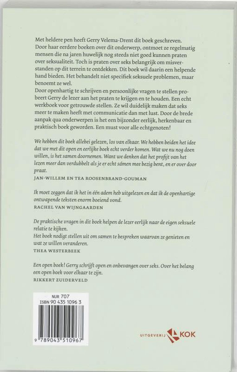 Boekomslag met tekst. Titel "Echtgenoten". Drukkerij KOK.