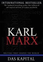 Boek 'Das Kapital' van Karl Marx, met de tekst 'International Bestseller' en 'Writing that shaped the world'.