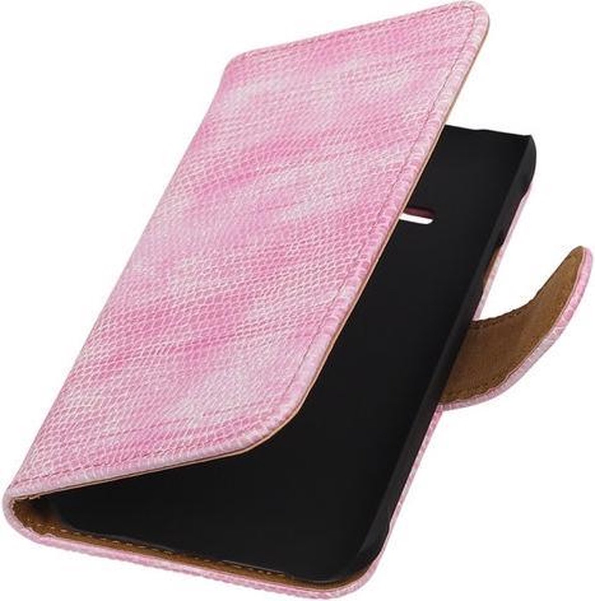 Samsung Galaxy J1 Ace - Mini Slang Roze Booktype Wallet Hoesje