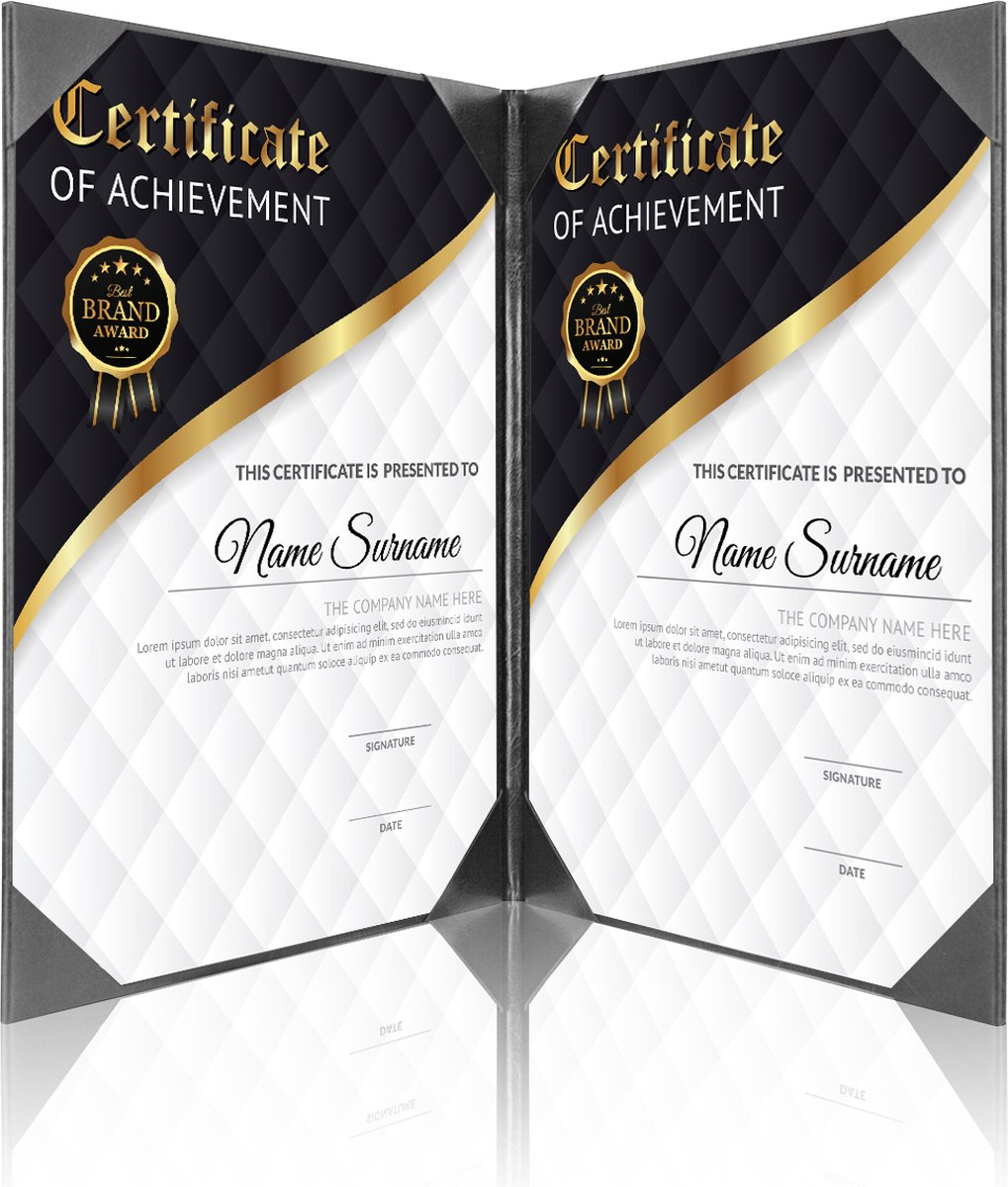 Goodline® - Presentatiemap / Showmap - 2x A4 - Zwart