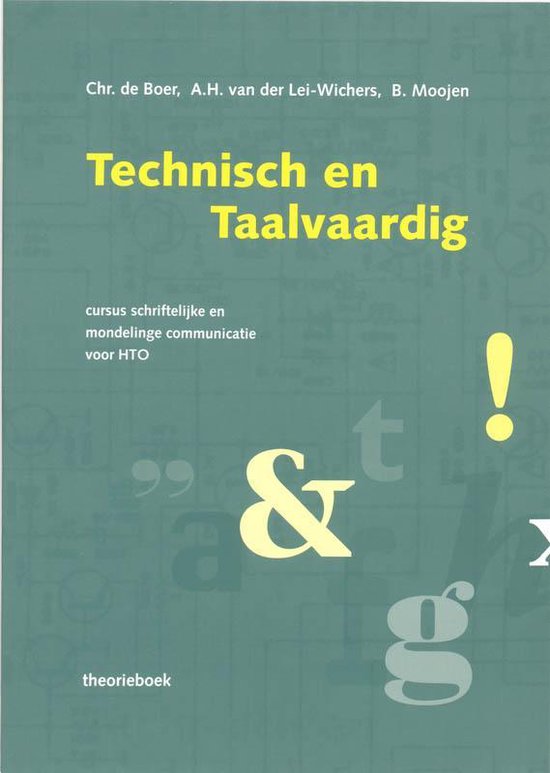 Cover van het boek 'Technisch en taalvaardig theorieboek / druk 2' van R. Boer