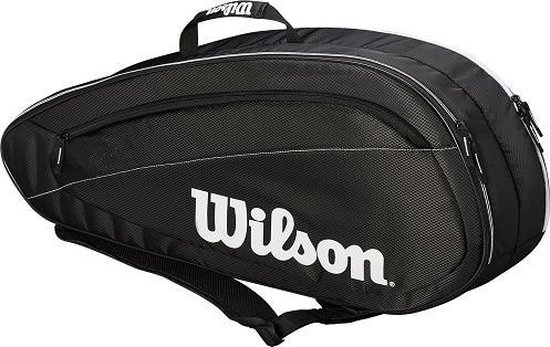 bagageruimte ontspannen gemakkelijk Wilson FED TEAM 6 PACK BKWH Tennistas | bol.com