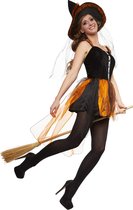 dressforfun - Vurige heks Wilzania S - verkleedkleding kostuum halloween verkleden feestkleding carnavalskleding carnaval feestkledij partykleding - 302417