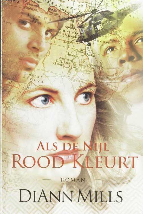 Boekomslag met de titel 'Als De Nijl Rood Kleurt'. Vrouwen gezichten en een kaart van Afrika.
