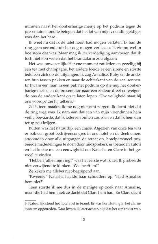 Pagina met tekst. Titel bovenaan: '13'.