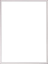 Homedecoration Almelo - Cadre photo - Format photo - 26 x 48 cm - Brillant argent