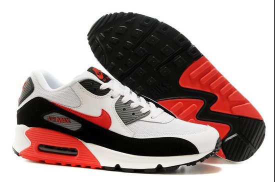 Nike Air Max 90 Essential Rood/Wit 537384-112 | bol.com