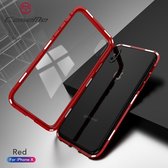 Magnetische Hardcase - Iphone X Hoesje - Rood - Caseme