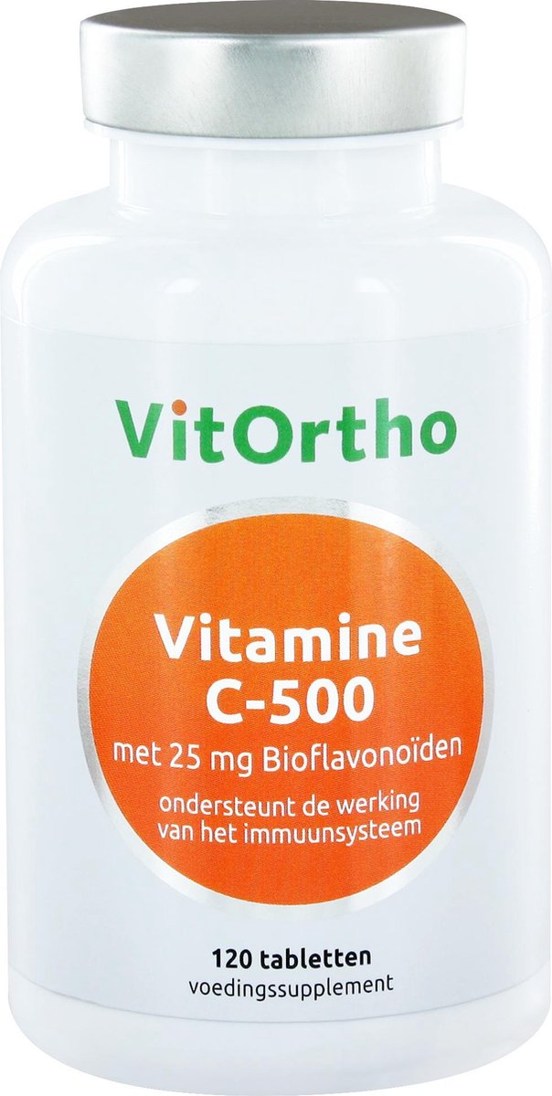 Goedkoopste VitOrtho Vitamine C 500mg met 25mg bioflavonoiden 120 Tabletten