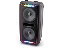 Caliber Partybox - Party Speaker Bluetooth - Karaoke Set met LED verlichting - Microfoon met draad - 16 Uur Speeltijd (HPA502BTL)