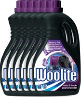 Woolite Zwart & Donker - 6 x 3 L - Wasmiddel - Voordeelverpakking