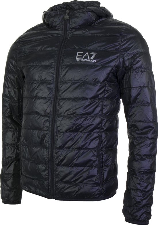 ea7 train core id down light hoodie jacket